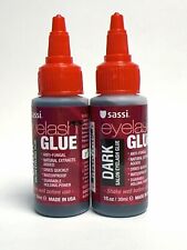 Used, Sassi Strip Eyelash Glues Dark 1oz (2 pack) for sale  Shipping to South Africa