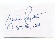 Tarjeta de índice de corte firmada de Julie Payette autografiada astronauta espacial de la NASA CSA segunda mano  Embacar hacia Argentina