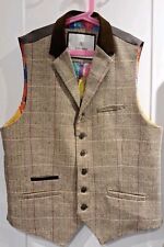 Vintage check waistcoat for sale  KETTERING