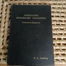 Usado, Catálogos de libreros australianos Spalding deseados y antecedentes D.A. Spalding segunda mano  Embacar hacia Argentina