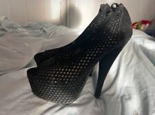 Womens black heeled for sale  LONDON