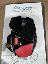 🔥Mad Catz R.A.T. Mouse para jogos sem fio Rat 9 | Preto brilhante vermelho | Extremamente raro comprar usado  Enviando para Brazil