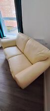 Seat leather sofa for sale  WELLINGBOROUGH