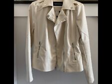 guess cream leather jacket for sale  Parrish