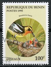 Pássaros. Blackburnian Warbler (Dendroica fusca). 1995 Benin, Scott #783 comprar usado  Enviando para Brazil