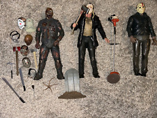 Usado, Lote de accesorios de terror NECA y figuras de acción de Jason Friday the 13th Jason Loose segunda mano  Embacar hacia Argentina