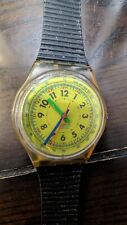 1989 reloj Swatch vintage GK116 iceberg limón para repuestos segunda mano  Embacar hacia Argentina