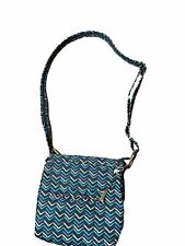 Bolsa de mão TRAVELON clássica de náilon tiracolo de ombro roxa azul muitos bolsos! comprar usado  Enviando para Brazil