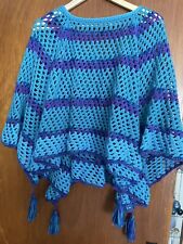 Hand crochet poncho for sale  TELFORD