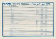 Saab accessories prices for sale  UK