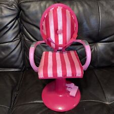 Cadeira de salão de beleza My Life As para boneca 18" - Cadeira listrada de cetim rosa comprar usado  Enviando para Brazil