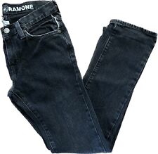 Jeans jeans Vans X Ramones Johnny Ramone preto desgastado slim fit 28x30 OOP comprar usado  Enviando para Brazil