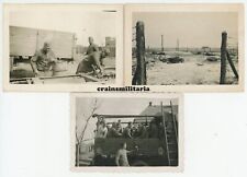 Używany, 3x orig. Zdjęcie żołnierzy z ciężarówką w obozie BIALA PODLASKA Polska 1941 na sprzedaż  Wysyłka do Poland