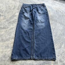 Y2K ROCAWEAR Baggy Dark Wash Denim Jeans 10” Opening - 36 X 34 , used for sale  Shipping to South Africa