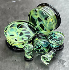 Pair green swirling for sale  Valley