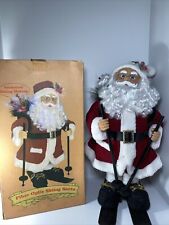 Vintage Fiber Optic Skiing Santa 20” DISPLAY ONLY Christmas Holiday Decor for sale  Muncie