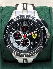Sports Ferrari Quartz Chronograph Black Dial Analog Tachymeter Men's Wrist Watch, used for sale  Shipping to South Africa