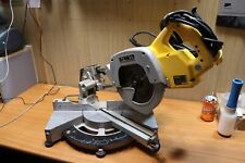 Used, Dewalt DW707 110v sliding compound mitre saw 216mm blade 250mm 10"cut GWO for sale  Shipping to South Africa