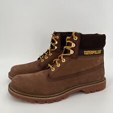 Cat Masculino E Colorado botas de trabalho de Couro Tam 7 M P110498 lace-up Otter Brown novo com etiquetas, usado comprar usado  Enviando para Brazil