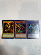 Yugioh cartas de deus egípcio obelisco slifer ra ultra raro lc01 holo S038 comprar usado  Enviando para Brazil