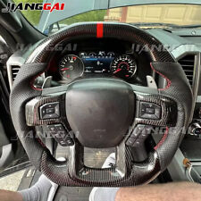 Real Carbon Fiber Heated Steering Wheel for 15+ Ford F150 Raptor with CF Trim for sale  Shipping to South Africa