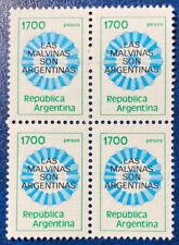 ARGENTINA Hermosa Casa de la Moneda NUNCA Articulada O-PRINT Block LAS MALVINAS SON ARGENTINAS segunda mano  Embacar hacia Argentina