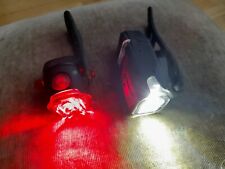 Lezyne usb bike light set, KTV twin led front & rear Femto wide angle optics usb for sale  Shipping to South Africa