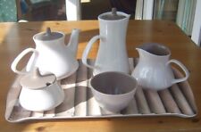 Poole pottery tea pot - hot water jug - milk jug - sugar basins for sale  Shipping to South Africa