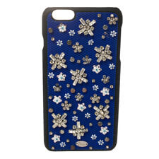 Capa iPhone 6 Plus tecido azul poeira estelar cristal enfeitado Dior comprar usado  Enviando para Brazil