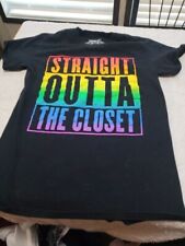 Camisa Spencer's Straight Outta The Closet S/p Black Gay Pride comprar usado  Enviando para Brazil