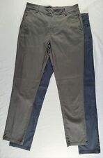 Duas (2) calças Birddogs masculinas 32x32 stretch chino azul marinho escuro e cinza escuro com forro comprar usado  Enviando para Brazil