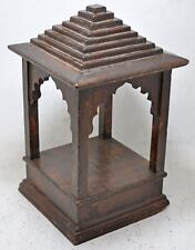 Pedestal de madera vintage para templo con soporte original antiguo hecho a mano segunda mano  Embacar hacia Argentina