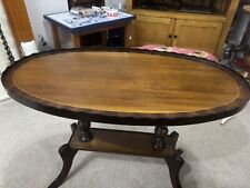 oval mahogany coffee table for sale  TELFORD