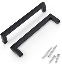 KNOBWELL Black Stainless Steel Kitchen Cabinet Handles Drawer Cupboard Pulls for sale  Shipping to South Africa