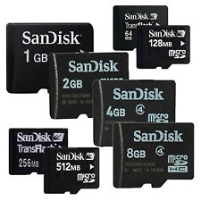 SanDisk 64M 128M 256M 512M 1G 2G TF Micro SD HC C4 TranFlash Memory Card Genuine comprar usado  Enviando para Brazil