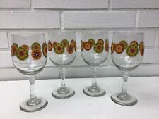 VTG Set of 4 Greenbriar Groovy Wine Glasses Mandela Pattern for sale  Shipping to South Africa