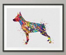 Miniature pinscher watercolor for sale  WASHINGTON