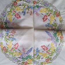 vintage linen tablecloth for sale  PERTH