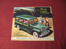 1950? Willys Jeep Station Wagon Folheto de Vendas Catálogo Antigo Original comprar usado  Enviando para Brazil