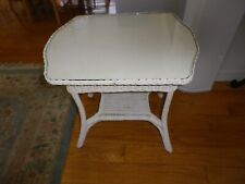 white top table wicker glass for sale  Fairfax