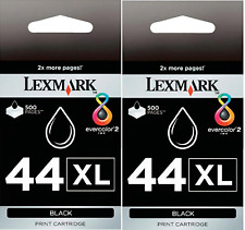 Novos cartuchos de tinta genuínos Lexmark 44XL 2PK X Series X9650 X9675 Z Series Z1520 comprar usado  Enviando para Brazil