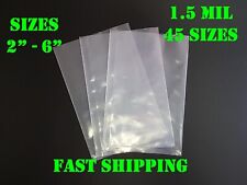 Sacos poli transparentes de vários tamanhos 1,5 mil embalagem plástica plana aberta superior comprar usado  Enviando para Brazil