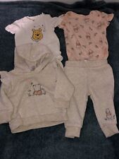 Used, Disney Baby Winnie The Pooh Top Hoodie Pants Layette Outfit Set Girls 3-6 Months for sale  Shipping to South Africa
