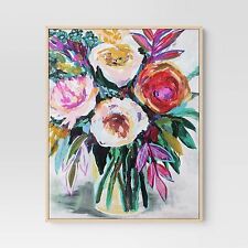 Colorful floral framed for sale  USA