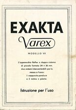 Exakta varex libretto usato  Bologna