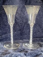 twisted stem glasses for sale  HEREFORD
