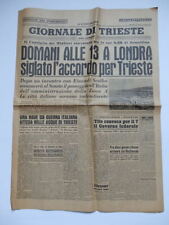 Giornale trieste ottobre usato  Trieste
