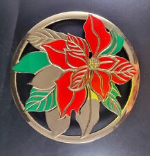 Vintage brass poinsettia for sale  New Windsor