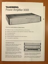 amp power 3006 tandberg for sale  Buffalo