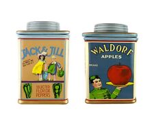 Sakura Vintage Seed Labels Kitchen Canisters Jack Jill Peppers Waldorf Tomatoes for sale  Shipping to South Africa